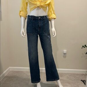 KanCan Blue Straight Leg Jeans High-Rise